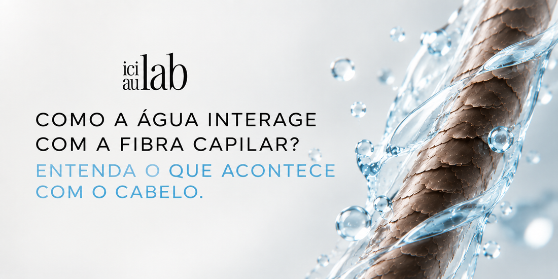 Como a água interage com a fibra capilar