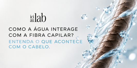 Como a água interage com a fibra capilar