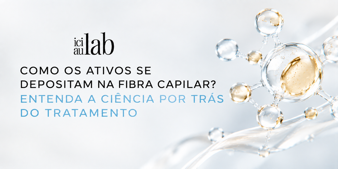 Como os ativos se depositam na fibra capilar